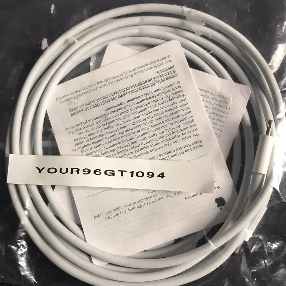 Apple - 6.6' USB Type C-to-Lightning Charging Cable - White